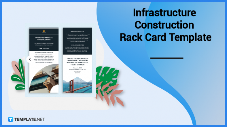 infrastructure construction rack card template 788x