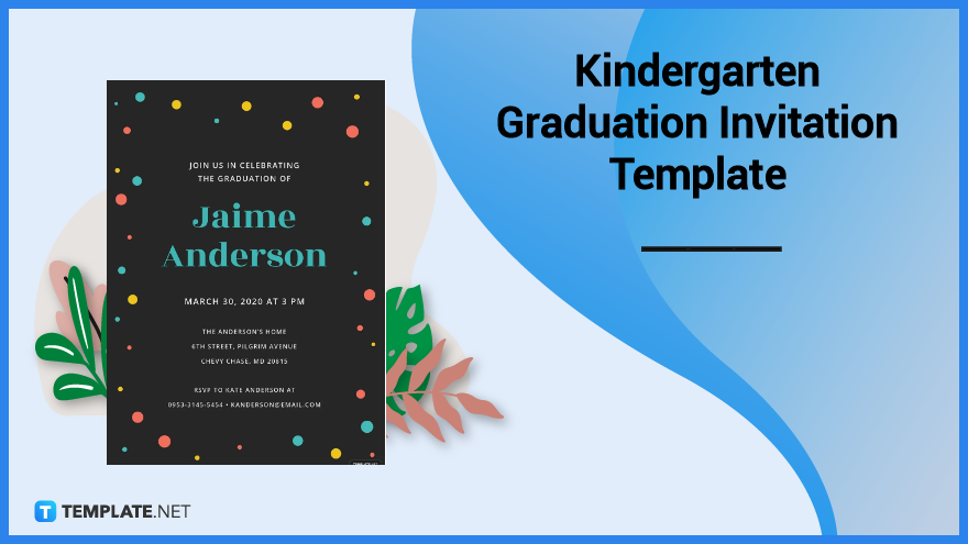 kindergarten graduation invitation template