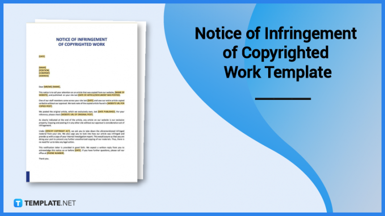 notice of infringement of copyrighted work template 788x