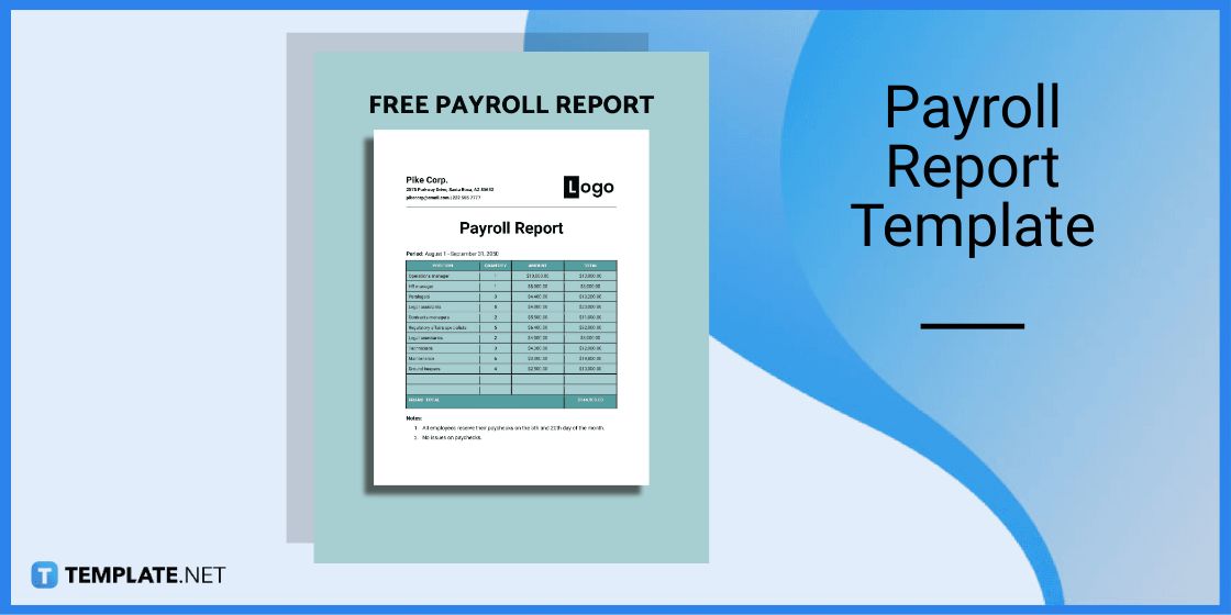 payroll report template