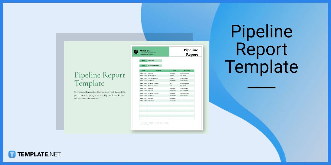 pipeline report template
