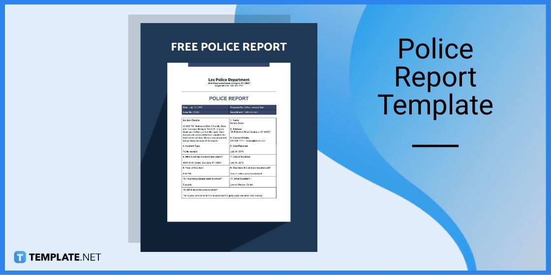 police report template