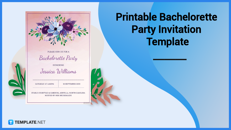 printable bachelorette party invitation template