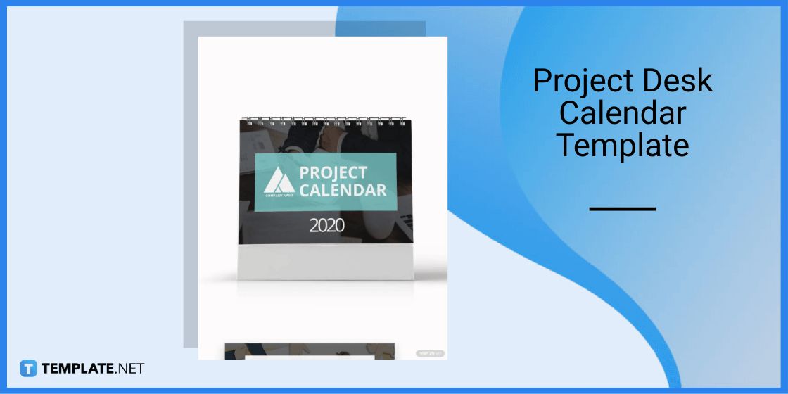 project desk calendar template