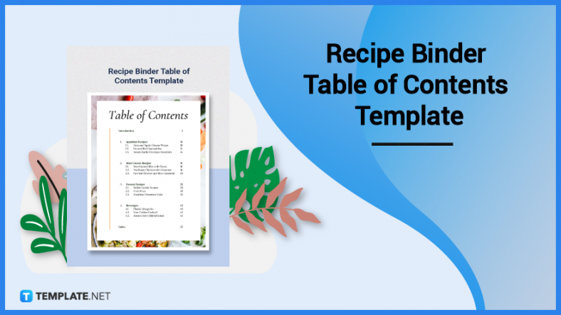 recipe binder table of contents template 1 788x