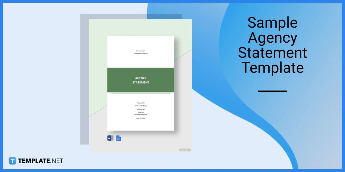sample agency statement template