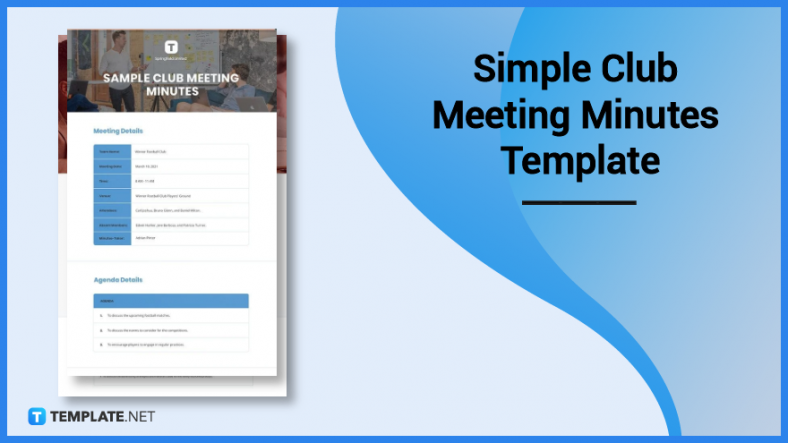 simple club meeting minutes template 788x