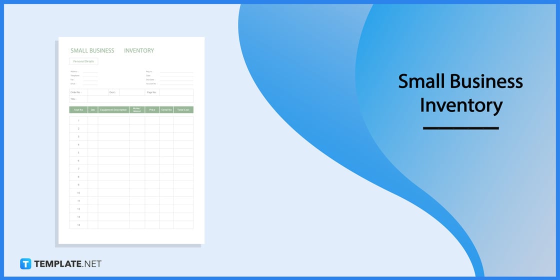 small business inventory template