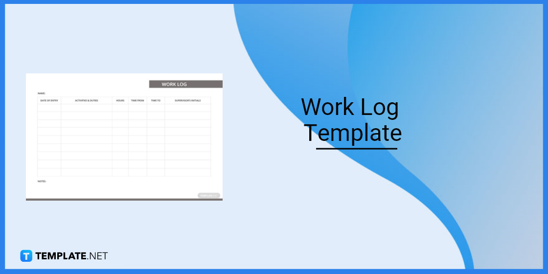 work log template