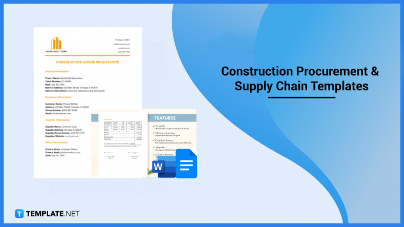 Construction Procurement & Supply Chain Templates