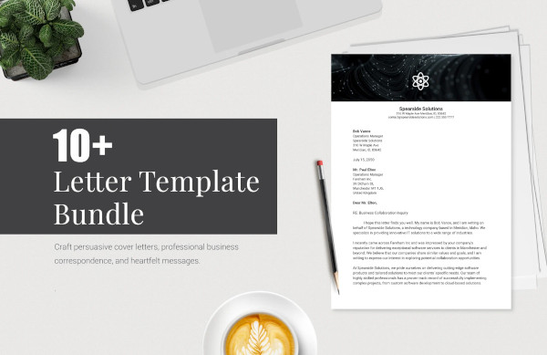 letter templates bundle