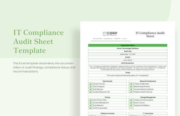 18+ Process Audit Checklist Templates in Excel | PDF