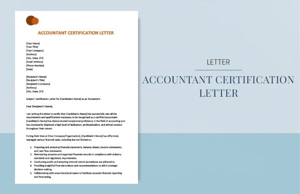 certification letter
