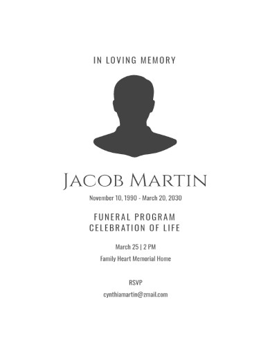 48+ Funeral Program Templates in PDF | MS Word | Pages | Google Docs ...