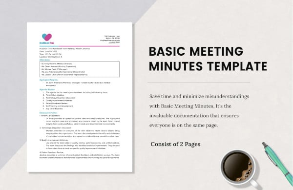 minutes of meeting template word free download