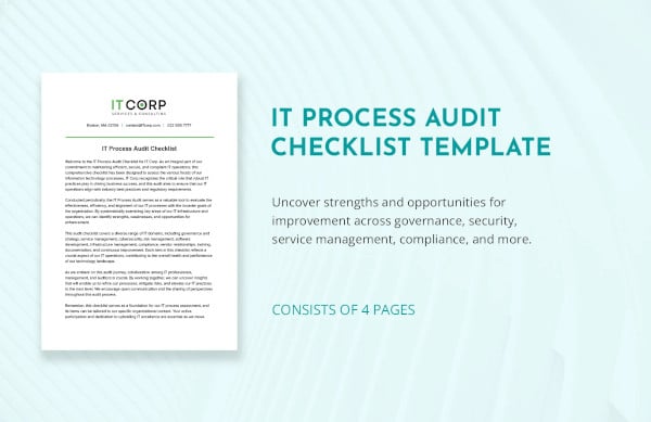 process audit checklist