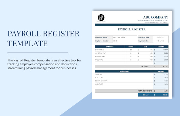 register template