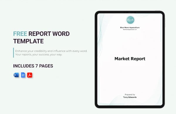 Professional Report Template Word - 36+ Free Sample, Example, Format