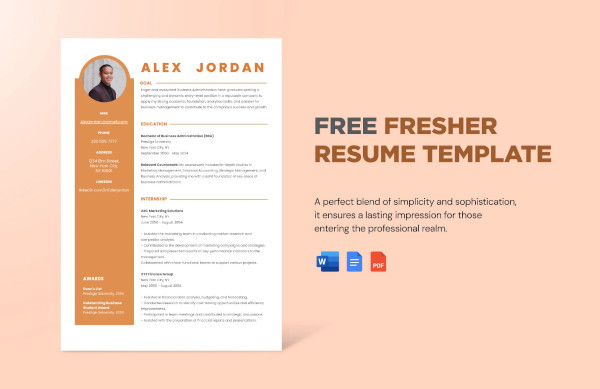 28+ Fresher Resume Templates in Word