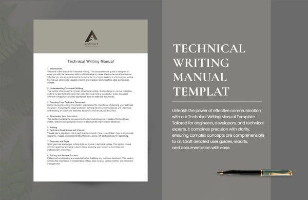 technical writing template
