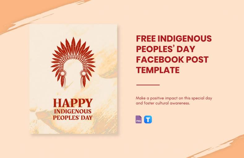 indigenous peoples day facebook post template 8yjou 3 788x510