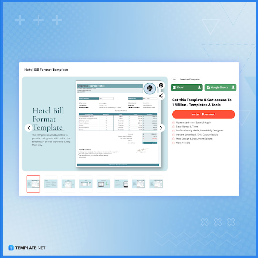 How To Make/Create Hotel Bill Format Templates in Microsoft Excel