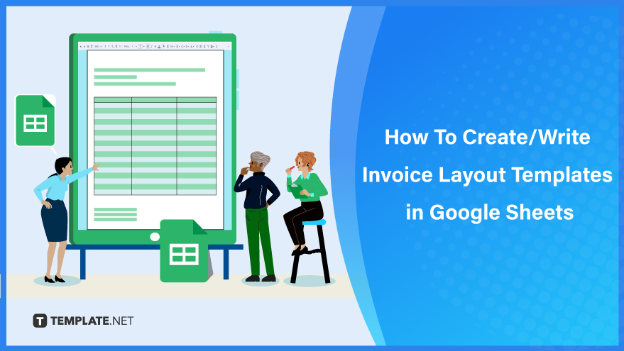 how to makecreate an invoice layout templates in google sheets
