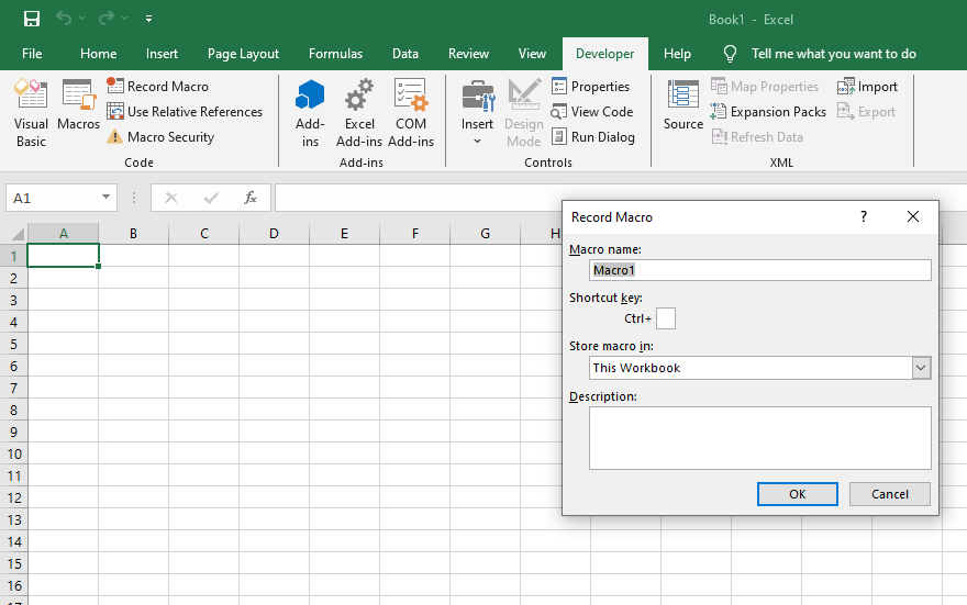 How to create a shortcut to open a macro in Excel