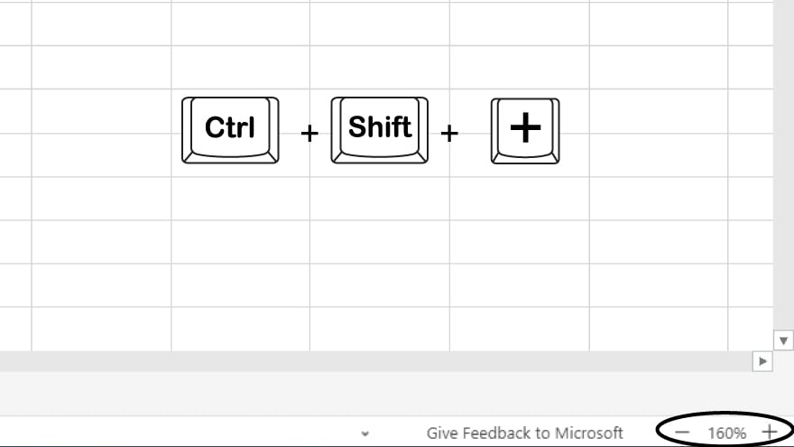 zooming in on your data 5 excel keyboard shortcuts