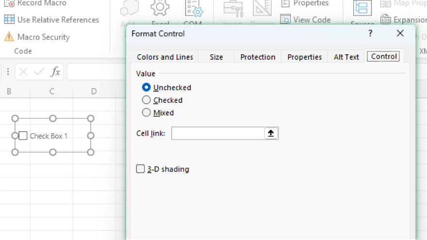 How To Add Check Boxes In Microsoft Excel 4536