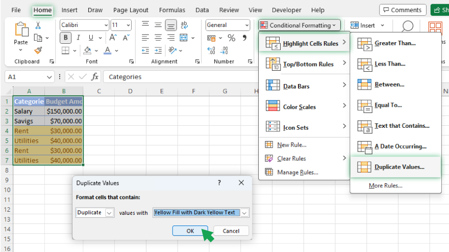 How to Eliminate Duplicates in Microsoft Excel