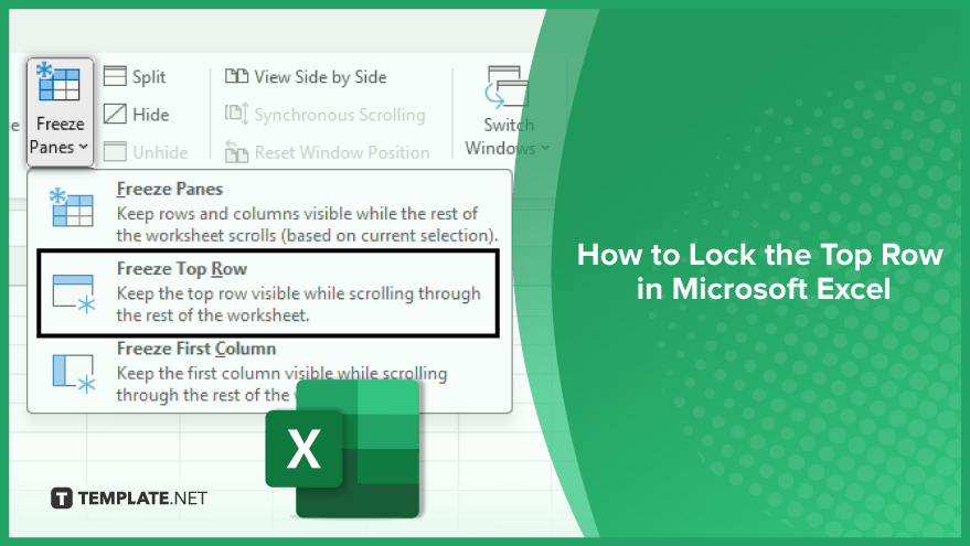 How to Lock the Top Row in Microsoft Excel