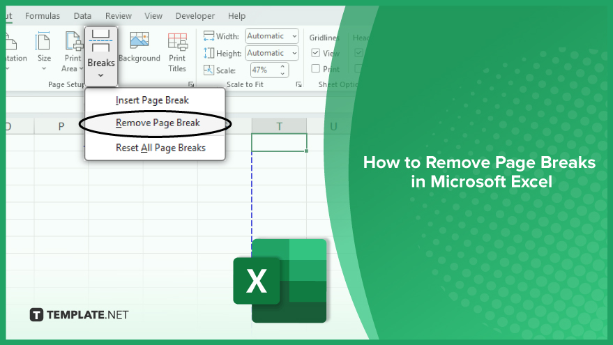 How To Remove Page Breaks In Microsoft Excel 4722