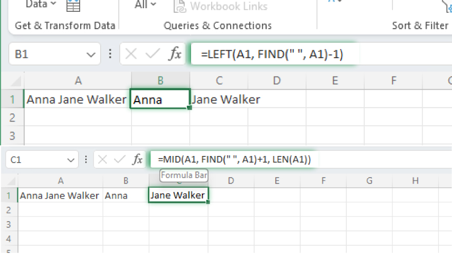 leveraging excel functions