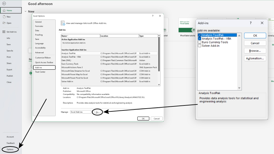 how-to-get-data-analysis-in-microsoft-excel