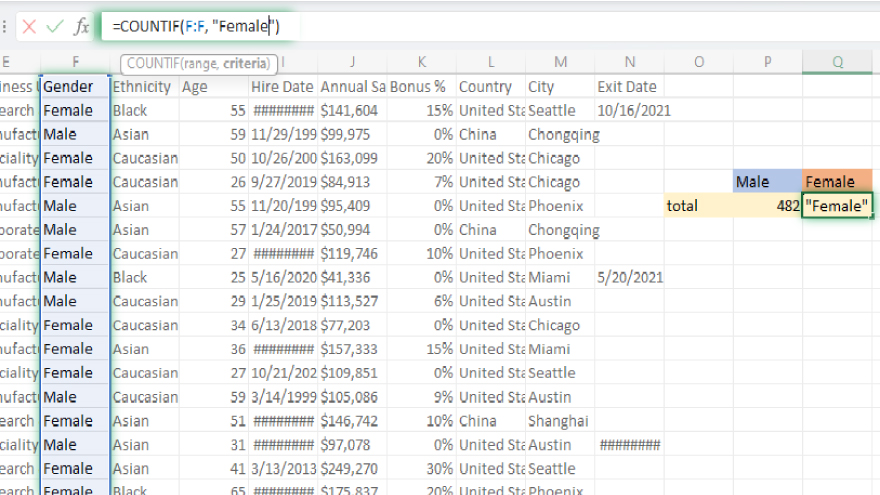 How to Count Text in Microsoft Excel