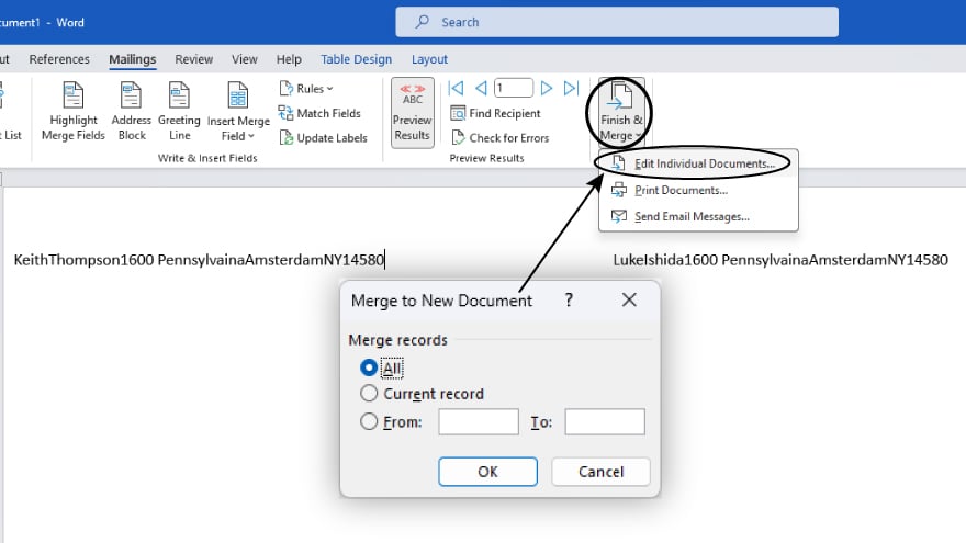How To Mail Merge Labels From Excel 8192