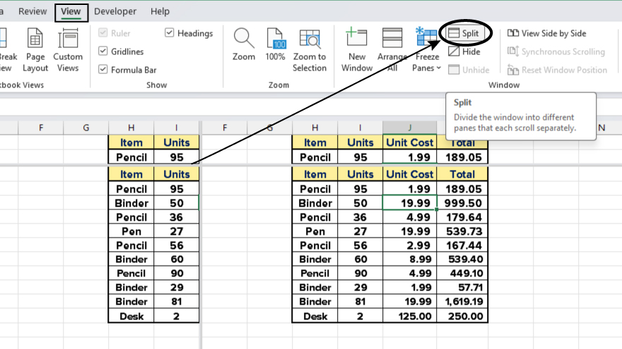 How to Freeze the Top Two Rows in Excel