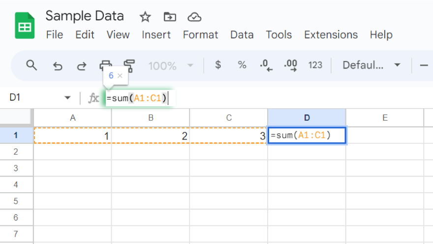 How to Add a Formula in Google Sheets
