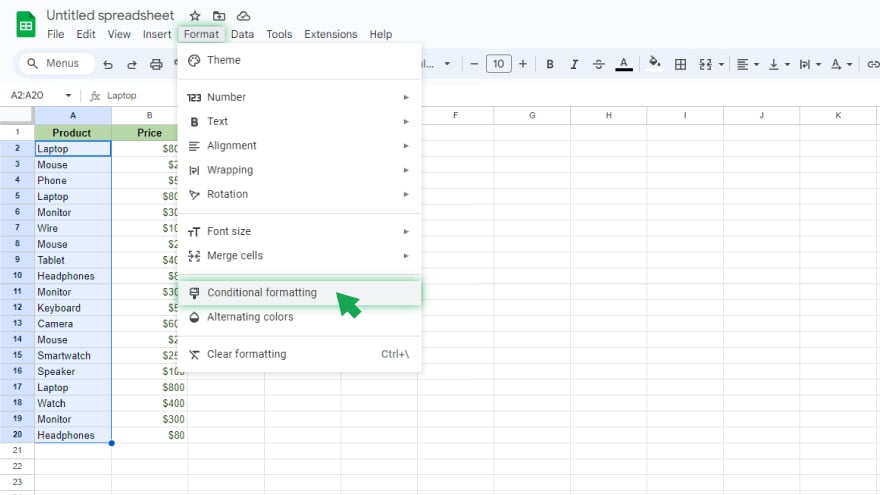 finding duplicates using conditional formatting