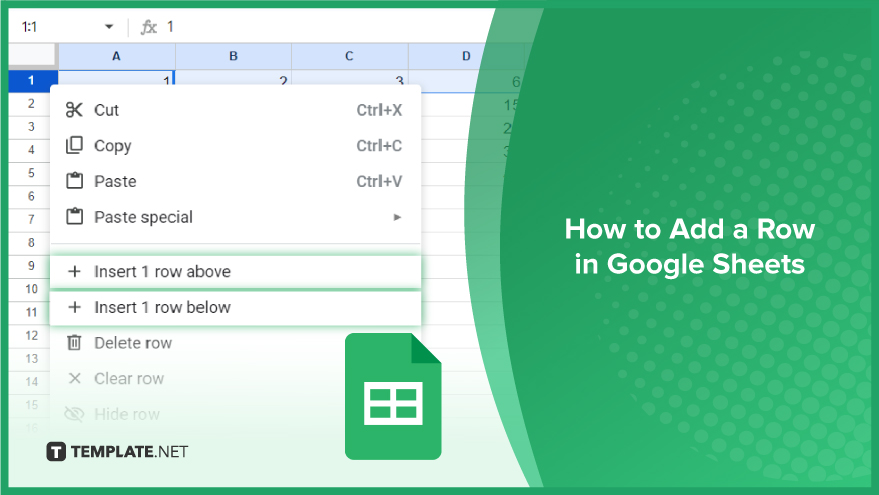 How to Add a Row in Google Sheets