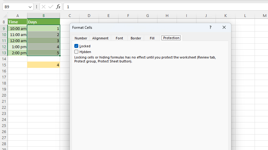 How to Check the Lock Status of Cells in Microsoft Excel