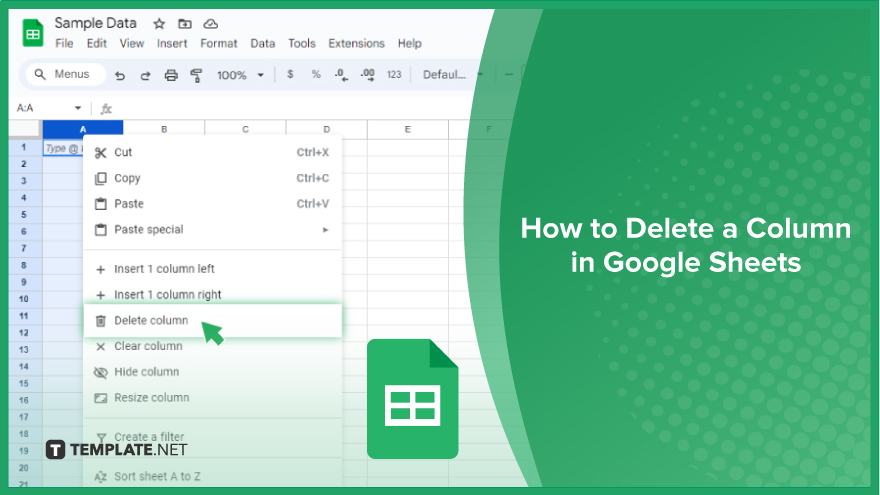  How To Delete A Column In Google Sheets 