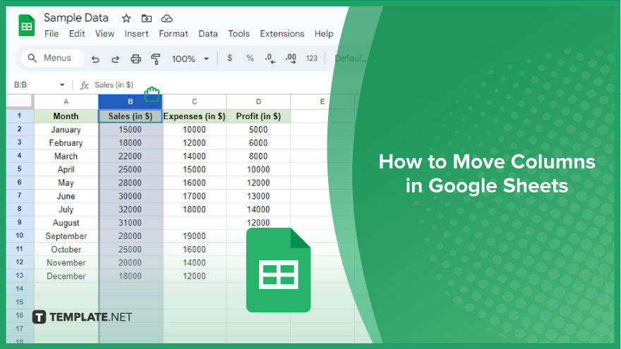  How To Move Columns In Google Sheets Video 