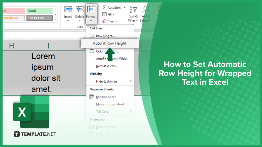 How to Set Automatic Row Height for Wrapped Text in Excel