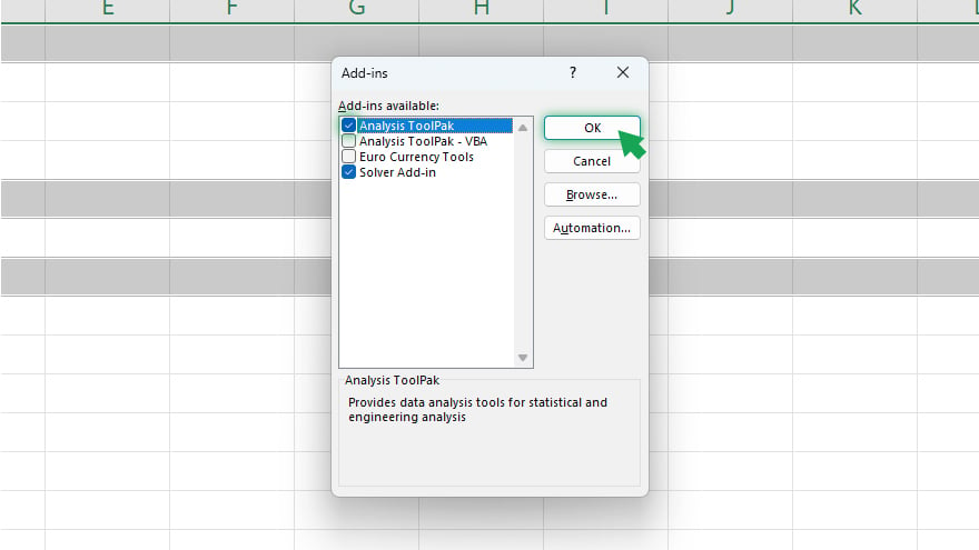 installing the analysis toolpak in excel