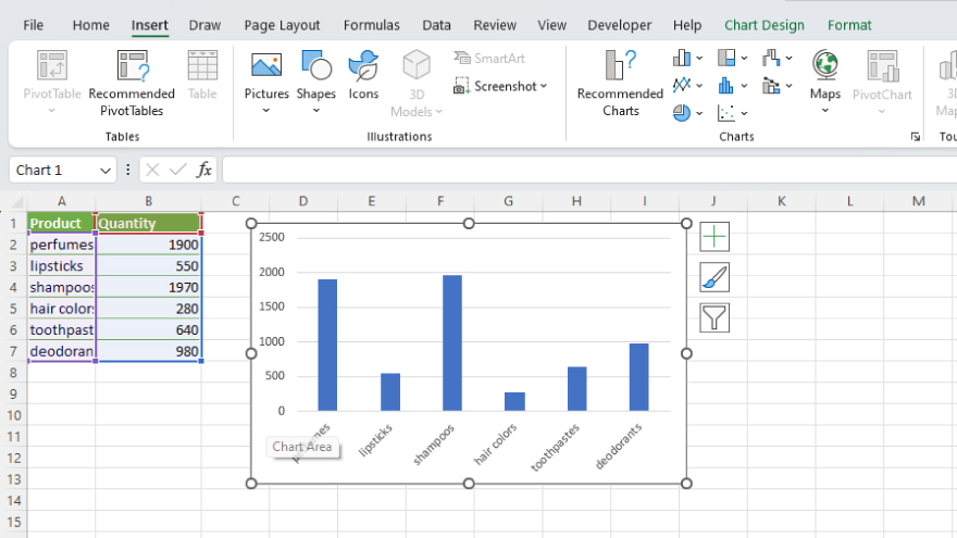 How To Create Dynamic Data Based On Chart Changes In Excel