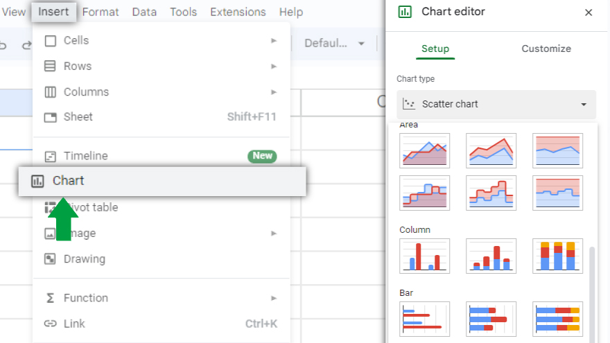 step 1 prepare a chart