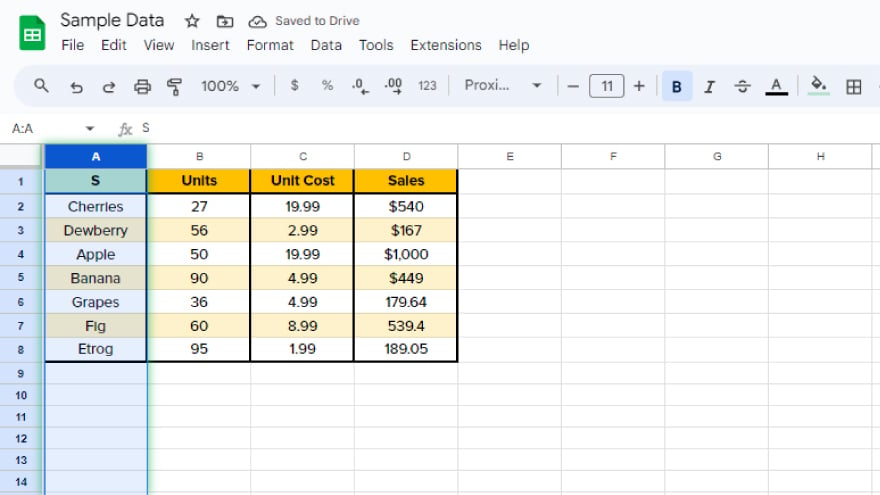 Add a Line of Best Fit in Google Sheets