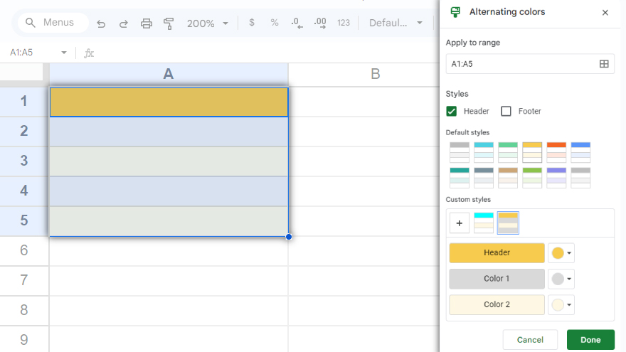 how-to-alternate-colors-in-google-sheets